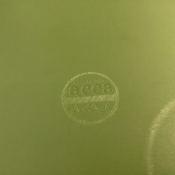 Vintage Acca Ware David Douglas Set of Avocado Green Plates Trays With Cork - Picture 10 of 14
